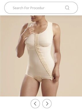 Merena Post-Surgical Compression Bodysuit bikini length style # FTA - BLACK